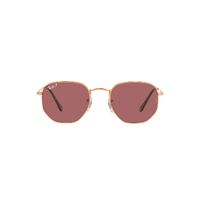 Ray-Ban RB3548N 9202AF-51 Hexagonal Rose Gold / Violet Polarised Lenses