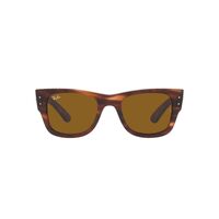 Ray-Ban RB0840S 954/33-51 Mega Wayfarer Striped Havana / Brown Lenses