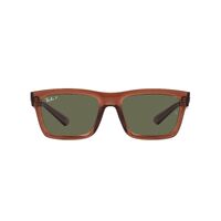 Ray-Ban RB4396 66789A-57 Warren Transparent Brown / Dark Green Polarised Lenses