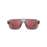 Ray-Ban RB4397 6684D0-54 Corrigan Transparent Grey / Dark Violet w Red Mirror Lenses