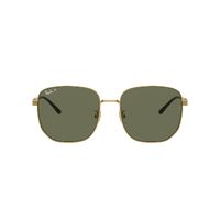 Ray-Ban RB3713D 001/9A-57 Gold / Dark Green Polarised Lenses