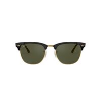 Ray-Ban RB3016 W0365-55 Clubmaster Black On Gold / Green Lenses