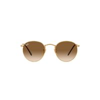 Ray-Ban RB3447 001/51-50 Round Metal Gold / Brown Gradient Lenses