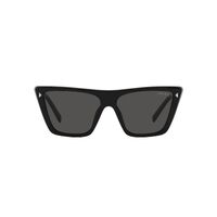 Prada PR21ZS 1AB5S0-55 Black / Dark Grey Lenses