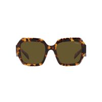 Prada PR28ZS 14L09Z-53 Sage w Honey Tortoise / Dark Brown Lenses