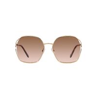 Miu Miu MU52WS ZVN0A6-60 Pale Gold / Brown Gradient Lenses