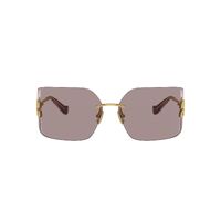 Miu Miu MU54YS 5AK06I-80 Gold / Light Purple Brown Lenses