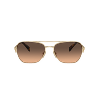 Prada PRA50S ZVN50C-59 Pale Gold / Brown Gradient Grey Lenses