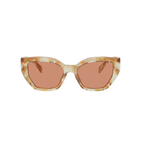 Prada PRA09S 19N20D-53 Desert Tortoise / Brown Lenses