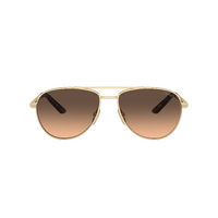 Prada PRA54S VAF50C-60 Matte Pale Gold / Brown Gradient Grey Lenses