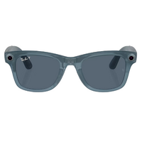 Ray-Ban Wearable x Meta Wayfarer RW4006 67552V-50 Matte Jeans / Dusty Blue Polarised Lenses