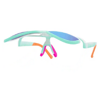 Pit Viper The Bonaire Breeze Lift Offs White w Teal / Blue Purple Revo Lenses