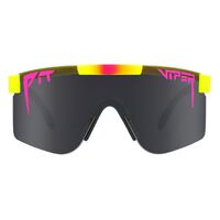 Pit Viper The Italo Single Wide Yellow & Pink / Smoke Polarised Lenses