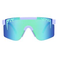 Pit Viper The Moontower Single Wide Lilac w Teal / Blue Green Mirror Polarised Lenses