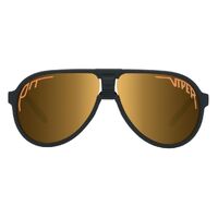 Pit Viper The Exec Jethawk Matte Black / Gold Revo Polarised Lenses