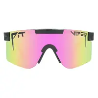 Pit Viper The Exec Original Narrow Black / Pink Mirror Polarised Lenses