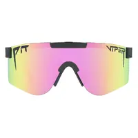 Pit Viper The Exec Original Wide Black / Pink Mirror Polarised Lenses