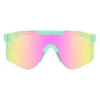 Pit Viper The Oral Exam Wide Turquoise / Pink Mirror Polarised Lenses