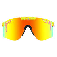 Pit Viper The 1993 Yellow Red w Purple Splatter / Orange Yellow Revo Polarised Lenses