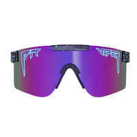 Pit Viper The Night Fall Black Pink w Blue Splatter / Purple Revo Polarised Lenses