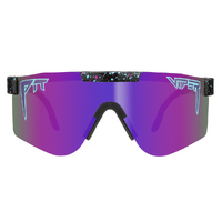 Pit Viper The Night Fall Double Wide Black Pink w Blue Splatter / Purple Revo Polarised Lenses