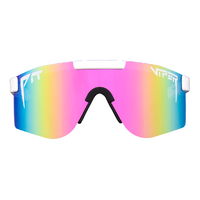 Pit Viper The Miami Nights Double Wide White / Pink Revo Lenses