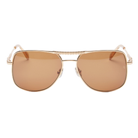 Lacoste L239S 710-58 Medium Gold / Solid Brown Lenses