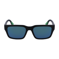 Lacoste L6004S 002-55 Matte Black / Solid Blue Lenses