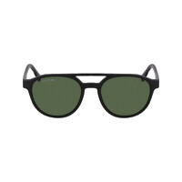 Lacoste L6008S 002-53 Matte Black / Solid Green Lenses