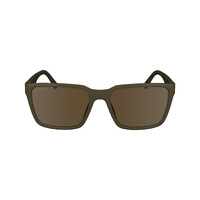 Lacoste L6011S 210-56 Brown w Khaki / Solid Brown Lenses