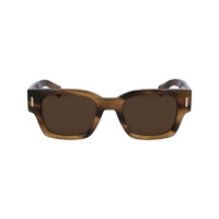 Ferragamo SF2010S 319-52 Striped Khaki / Brown Lenses