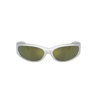 Arnette Catfish AN4302 28676R-65 Metallic Silver / Dark Green Petrol Mirror Lenses