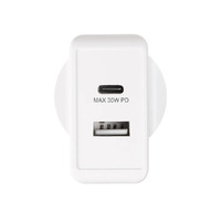 3SIXT Wall Charger 30W USB-C PD + 2.4A