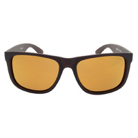 Mangrove Jacks Adder C6 Matte Crystal Dark Brown / Gold Revo Polarised Lenses