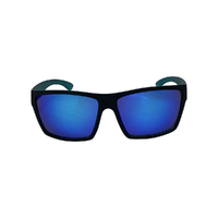 Urban Zoo Hoodlum C12 Matte Black w Matte Crystal Blue Interior / Blue Revo Lenses