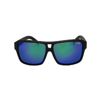 Urban Zoo Crosstown C21 Matte Black / Smoke w Green Revo Lenses