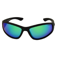 Mangrove Jacks Commando C11 Matte Black / Green Revo Polarised Lenses