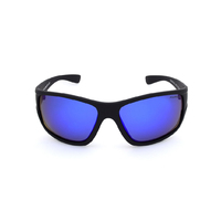 Mangrove Jacks North Bank C2 Matte Black / Blue Revo Polarised Lenses