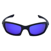 Mangrove Jacks Bar Crusher C2 Matte Black / Blue Revo Polarised Lenses