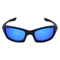 Mangrove Jacks Bar Crusher C8 Matte Black / Ice Blue Revo Polarised Lenses