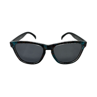 Mangrove Jacks Marina Bay C6 Crystal Blue Print w Black Back Spray / Smoke Polarised Lenses