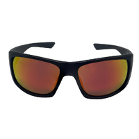 Mangrove Jacks Warrego C3 Matte Black / Smoke w Red Revo Polarised Lenses