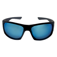 Mangrove Jacks Warrego C8 Matte Black / Smoke w Ice Blue Revo Polarised Lenses