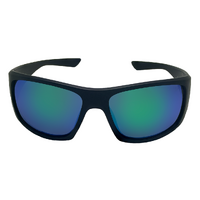 Mangrove Jacks Warrego C11 Matte Black / Smoke w Green Revo Polarised Lenses