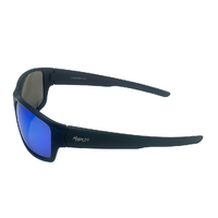 Mangrove Jacks Lockhart C11 Matte Black / Smoke w Green Revo Polarised Lenses