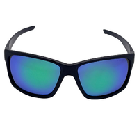 Mangrove Jacks Mulgrave C11 Matte Black / Smoke w Green Revo Polarised Lenses