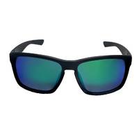 Mangrove Jacks Snowy C11 Matte Black / Smoke w Green Revo Polarised Lenses