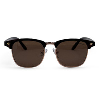 Mangrove Jacks Kids MJK72 C2 Shiny Dark Crystal Brown w Gold / Brown Polarised Lenses