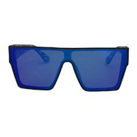 Mangrove Jacks Live and Let Live C2 Matte Black / Blue Revo Polarised Lenses