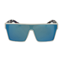 Mangrove Jacks What You Need C10 Shiny White / Ice Blue Revo Polarised Lenses